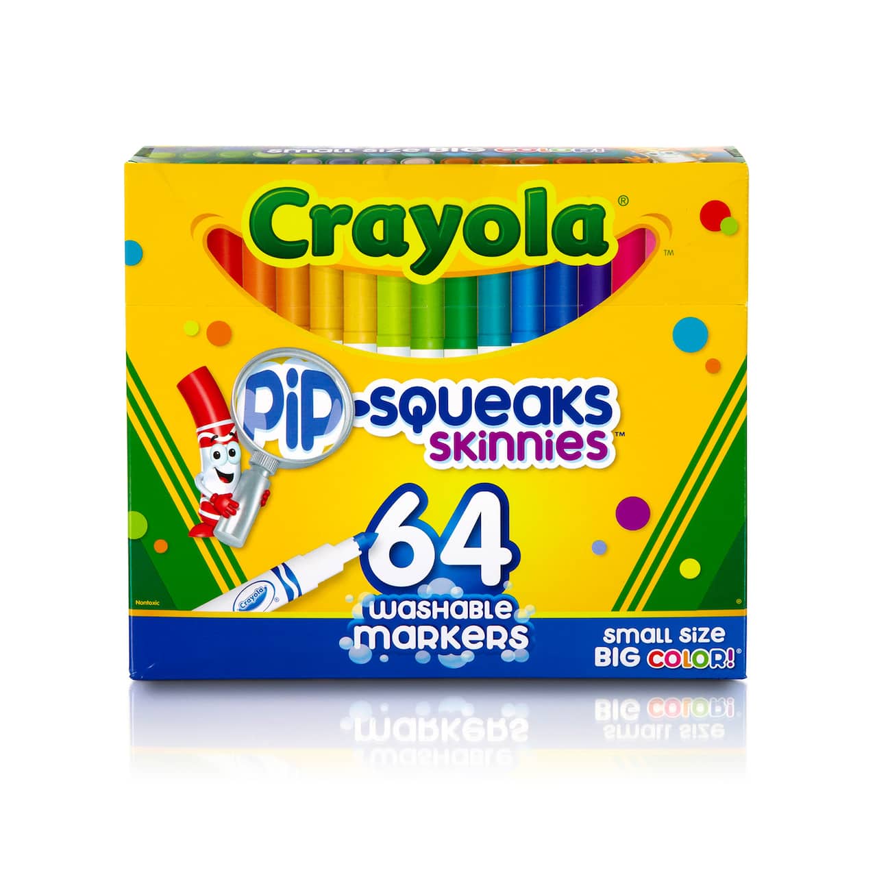 Crayola® Pip-Squeaks™ Skinnies™ Washable Markers, 64 Count
